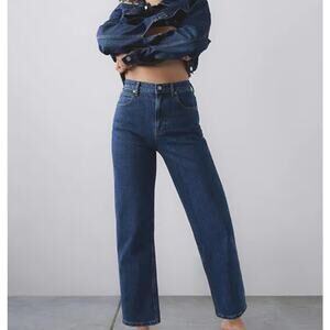 Everlane The Way-High Wide-Leg High-Rise Jeans Organic Cotton Women's Size 31